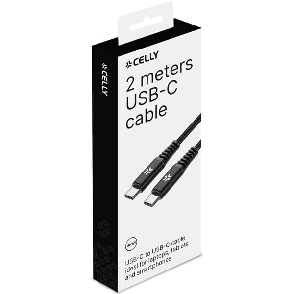 USB-C till USB-C-kabel 100W 2m Svart