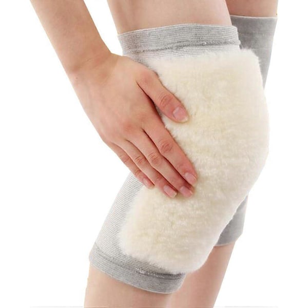 Fleece Knäskydd | Justerbara Kashmir Knäskydd - Lammull Knäskydd Knäskydd Muskelledsvård Knästöd Andningsbart Mjukt Knäskydd M