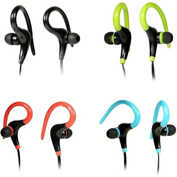 Bluetooth-hörlurar med 3 timmars speltid Bluetooth 4.2 HD Stereo Bassisolering Svart One Size