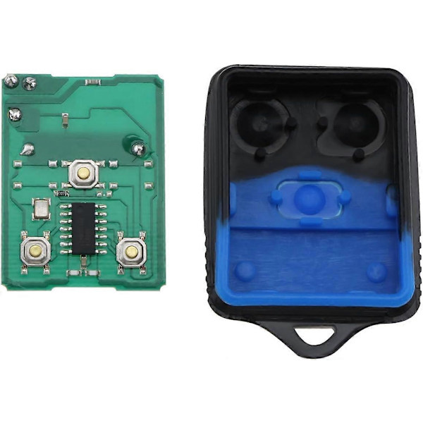 2 st 3-knapps 433MHz Bilnyckel Fjärrkontroll Kompatibel med Ford Transit MK6 2000-2006 och Connect Van 2002-2007 Maverick Svart