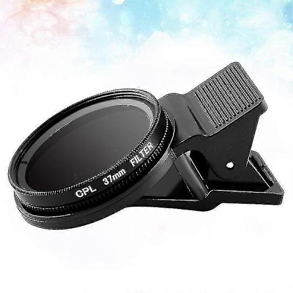 Ultratynn Clip-on Cpl Telefonlinse Kamera Sirkulært Polariserende Nøytralt Tetthetsfilter 37mm Linse Kameralinse (svart)