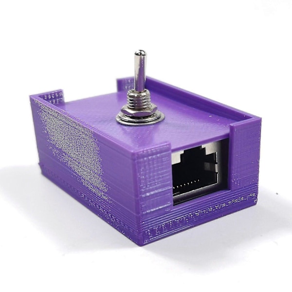 Rj45 Nettverkskabel Tvunnet Par Bryter Vippebryter + Etui