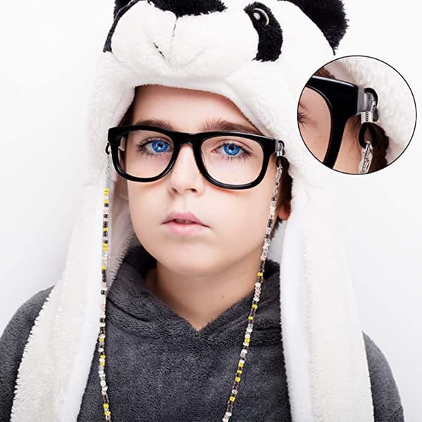 Spännen för glasögonkedjor, 10-pack Silver