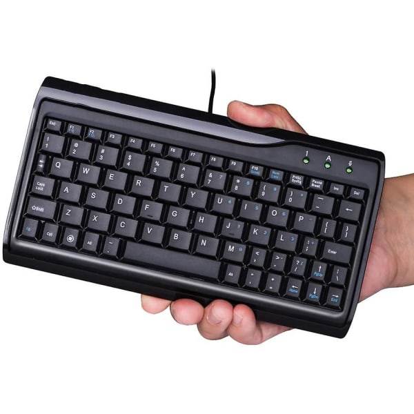 Super Mini Kablet tastatur, fuld størrelse 78 taster Tastatur Lille bærbar Passer til professionel eller industriel brug til computer bærbar Mac notebook