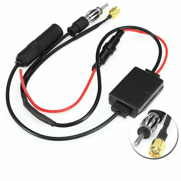 Universal Dab Fm Am Car Antenn Splitter Adapter Kabel Digital Radio Förstärkare