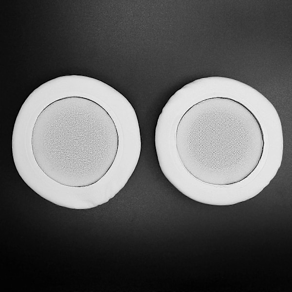Udskiftnings ørepuder PU Læder Ørepuder Udskiftning til Philips/RAPOO/Audio-Technica/SONY/Logitech Hovedtelefon Ørepuder 60mm Hvid