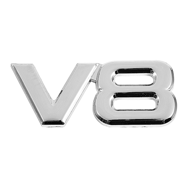 3D Hopea Auto Moottori V8 Auton Takapuskurin Embleemi Tarra 7.5x3.5cm