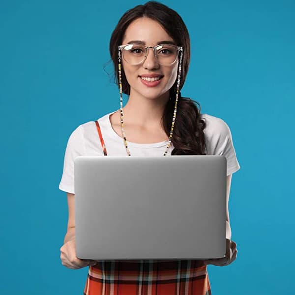 Spännen för glasögonkedjor, 10-pack Silver