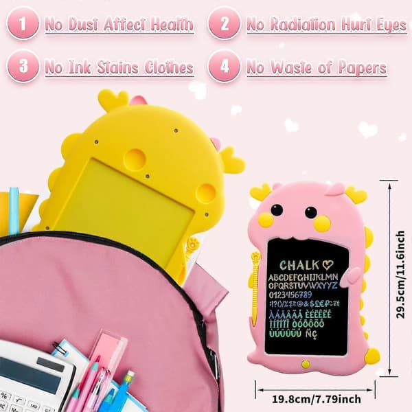 LCD Skriveplade til Børn Ing Board Scribble Doodle Pad Legetøj