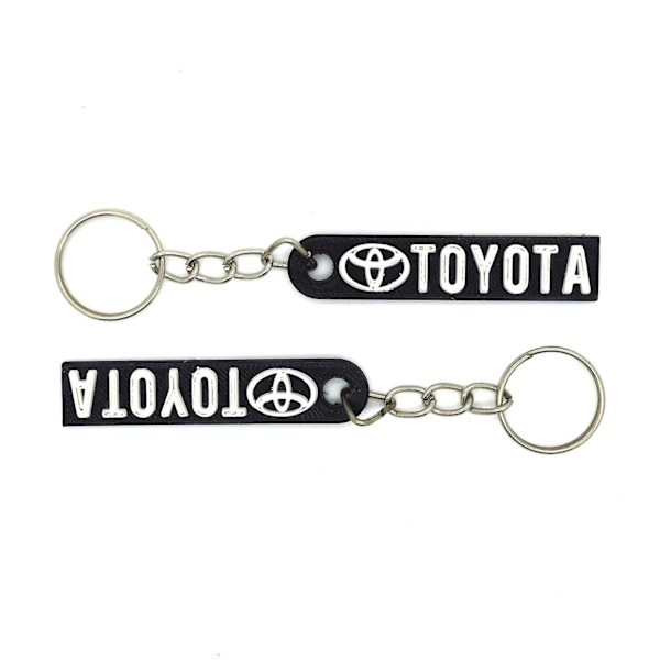 2x Toyota nøglering kædetilbehør sort