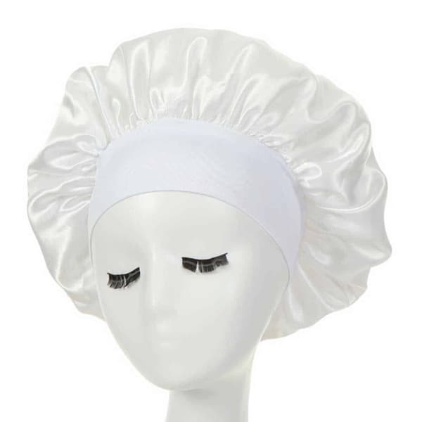 Sovmössa - Satin Bonnet - Sovmössa Vit One Size