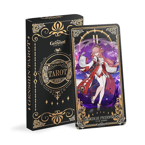 22 stk Genshin Impact Anime Spil Yae Miko Raiden Shogun Hd Full Set Tarot Cards puslespil, festspil