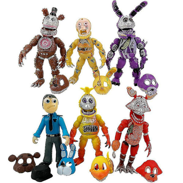 Five Nights At Freddy Actionfigurer Fnaf Leke Modell 6,5 Tommer