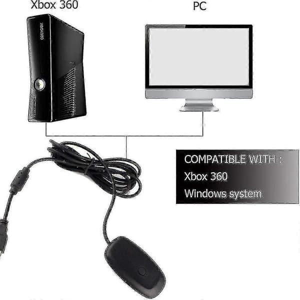 Bimirth Xdj Xbox360 Kontroller Mottaker Trådløs Kontroller Til PC Adapter Trådløs Spillmottaker For Windows