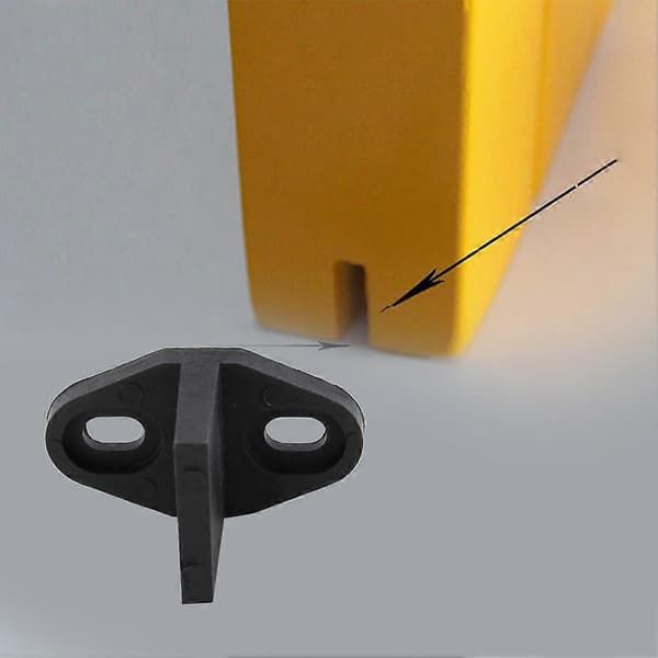 Bundstyr til skydedør i lade T-form Justerbart hardwaretilbehør (Aluminiumslegering)