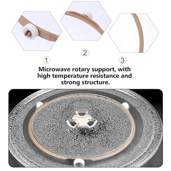 2 st Mikrovågsugnsbricka Mikrovågsugnsroterande Ring Roterande Platta Bricka Ringar Mikrovågsugnsarmband