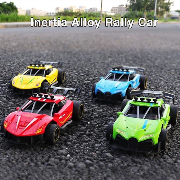 Inertia auton lelu Diecast 1:16 mittakaavallinen metalliseos ajoneuvomalli lelu klassinen vuorovaikutuslelut lahjasimulaatio kilpa-auto lapsille takaisinvedettävä lelu joululahja Red