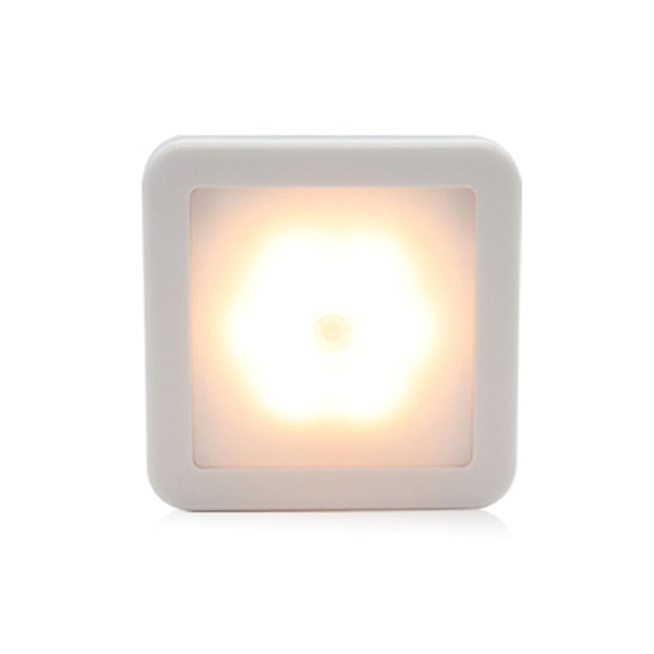 LED-nattlampa med rörelsesensor - Mjukt varmt vitt sken, omedelbar tändning, energibesparande - Alltid redo för hallar och badrum