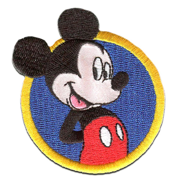 Patch / Iron-on Patch - Mickey Mouse MICKEY & FRIENDS "MICKEY MOUSE" Disney - blue - 7x7cm - Iron-on patches