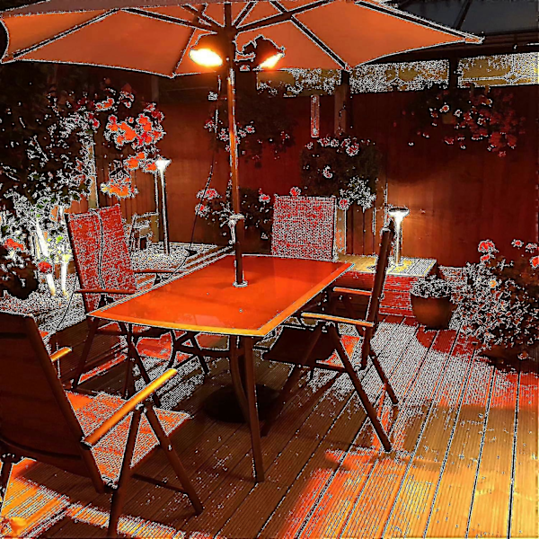 500 Watt Ruby Kompatibel med Heatmaster R7 Halogen Varmelampe for Hagevarmer - Pakke med 4 - På lager