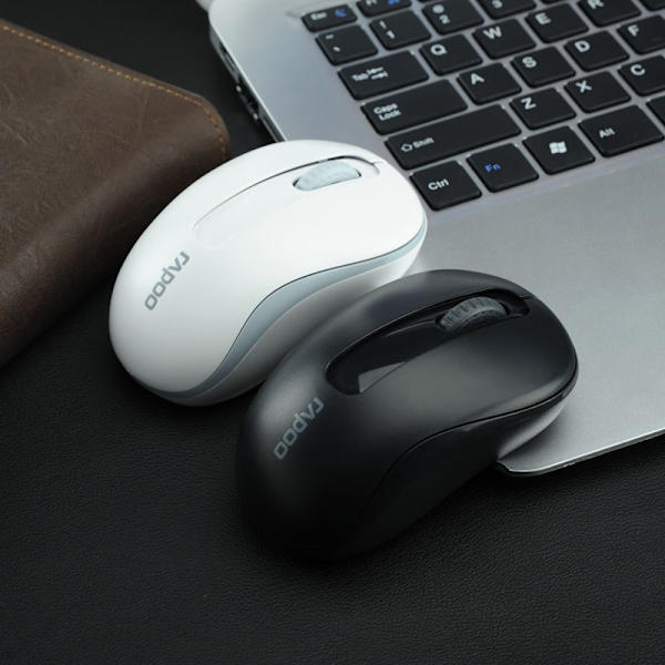 1 stk. trådløs mus, 2,4G bærbar ergonomisk mus, trådløs mus til bærbar computer Windows (sort)