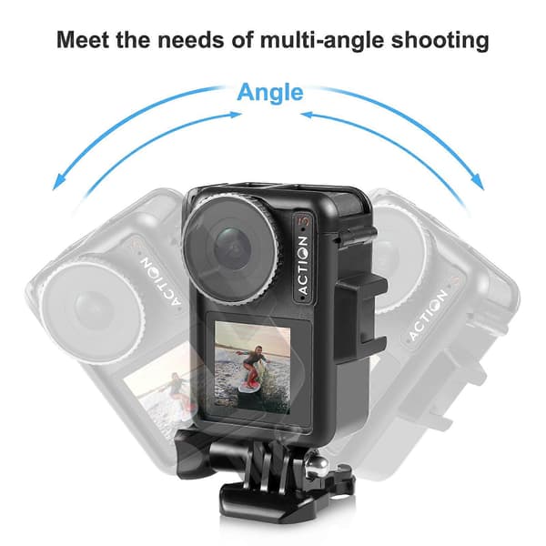 PULUZ Plastikrammebur til DJI Osmo Action 5 Pro / 4 / 3