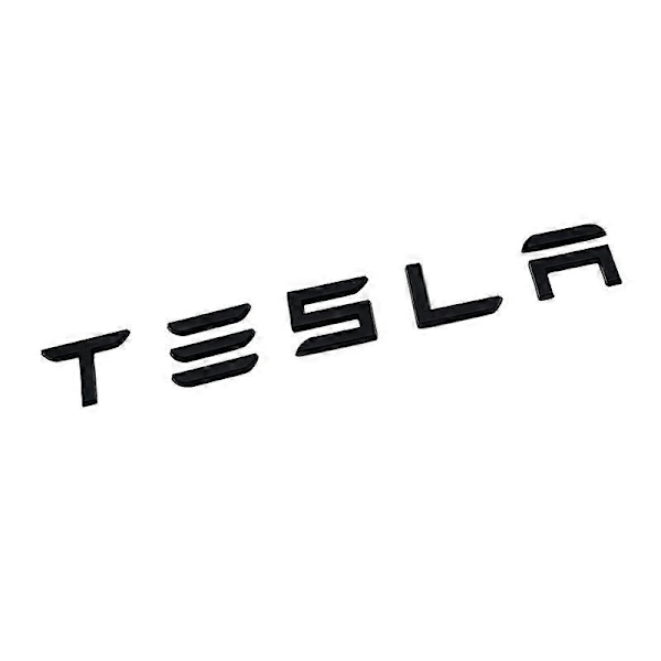 TESLA Logo Dekaler För Tesla Model 3 Y S X 3D Styling Logotyp Emblem Matt Svart Klistra Bil Tesla Model Y Tillbehör Bilverktyg