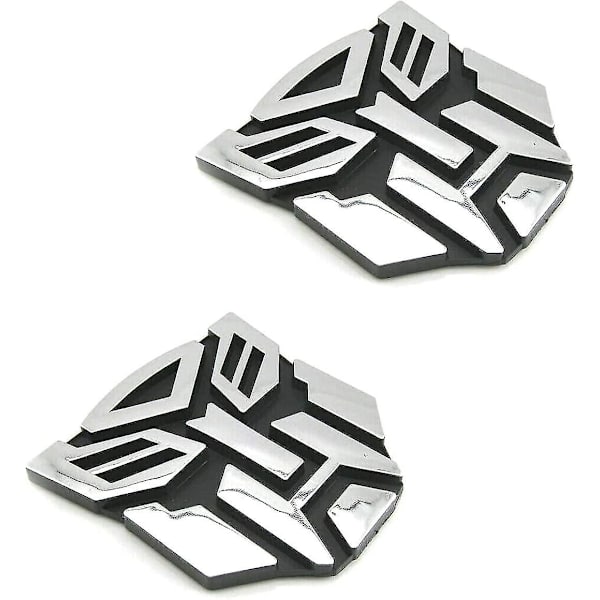Auton tarrat Autobot-parille, kromipinta, PVC, Transformers-autotarrat