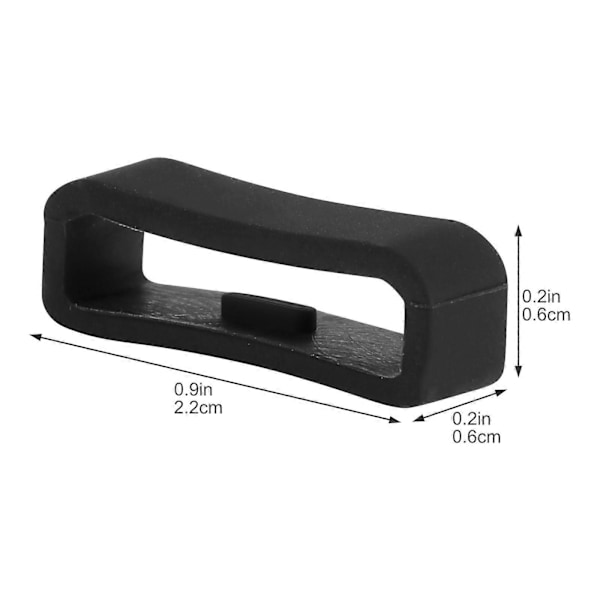 4 stk. Festeløkker for klokke, erstatning silikonreimsløyfer kompatible for Garmin Fenix 5 22mm indre diameter