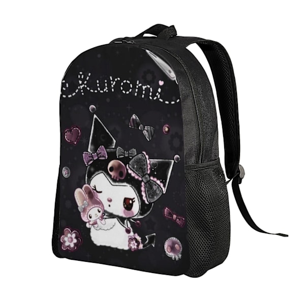 Kuromi-reput, Pojat ja Tytöt, Piirretty Kannettavan Tietokoneen Reppu Kevyt Kestävä Reppu Koululaukku Teineille Alkeis- ja Yläkouluun