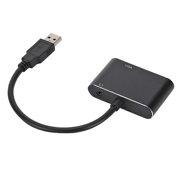 2 i 1 Kompatibel USB til High Definition Multimedia Interface og VGA Adapterkabel Kompatibel til 1080p USB 3.0 til High Definition Multimedia
