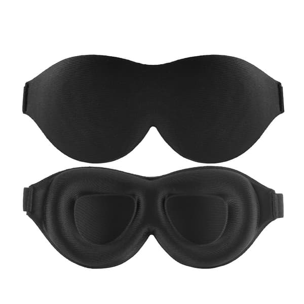 3D Sovemaske for Total Mørke Sort