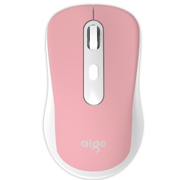 1pc Wireless Mouse, 2.4G Portable Ergonomic Mouse, Wireless Mouse for Laptop Windows (Pink)