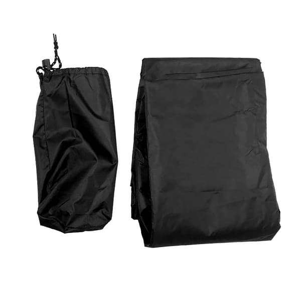 Multifunksjonell regnponcho svart
