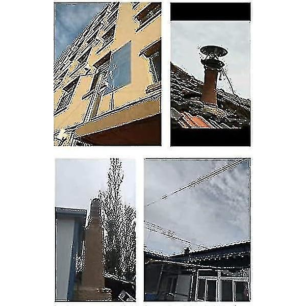 Elektrisk skorstensventilator til grillhytte pejs termostove brændeovn - 80w