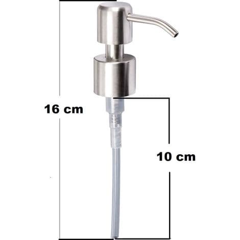 Erstatningspumpe for flytende såpedispenser - rustfritt stål, børstet finish, 2 stk - 24 mm
