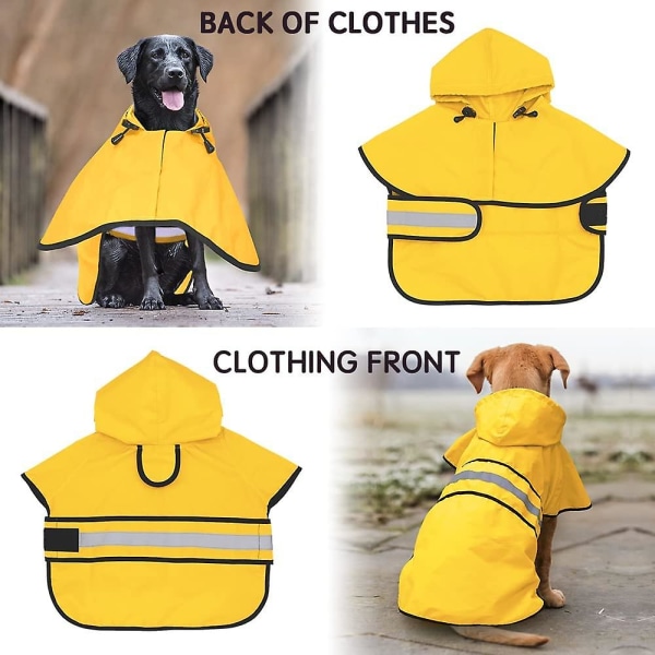 Regnjacka med huva för hund Green XL
