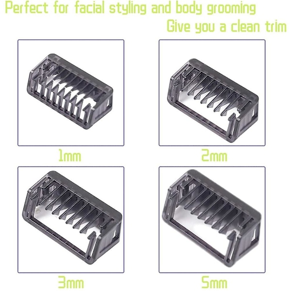 Guide Comb 1/2/3/5 MM för rakapparat kroppshårsskydd QP2510 QP2520 QP2521 QP2522 QP2530 QP2531 QP2620