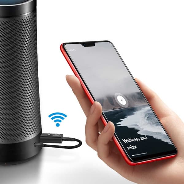 Bluetooth-adapter sender/mottaker for trådløs musikk 3,5 mm AUX