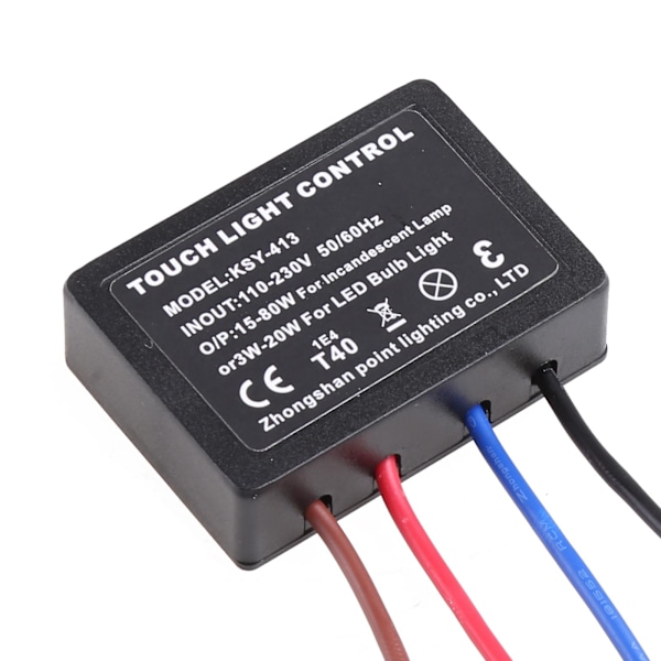220V Bordslampa Styrmodul 3-vägs Touch Dimmer Switch För LED Glödlampa