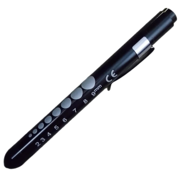 Kannettava kynälamppu kynäpidikkeellä Uudelleenkäytettävä kestävä kynälamppu lääkäreille White Yellow Light