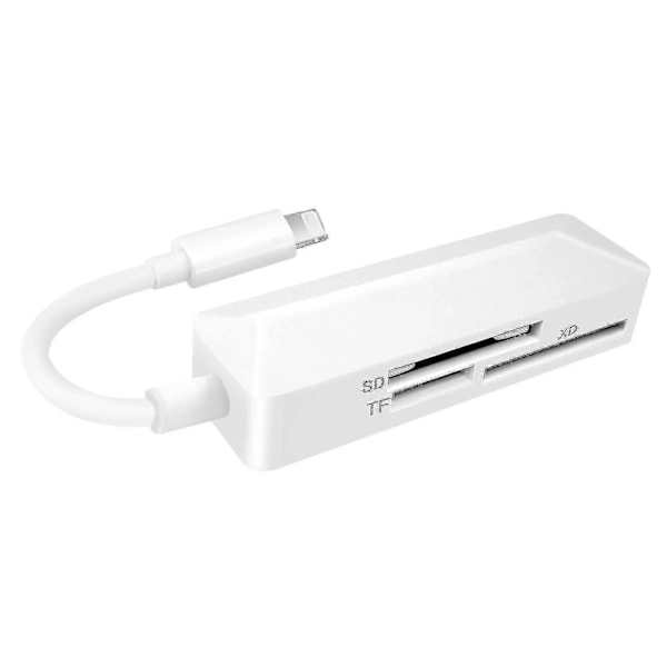 Ios8pin Kortläsare Tfsd Xd 3 I 1 Kortläsare För Laptop Telefon Tablet{jkw}