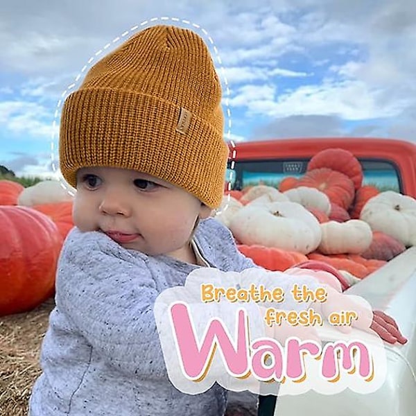 Toddler Beanie Baby Pojkar Flickor Beanies Barn Vintermössor Barn Stickade Varma Mössor
