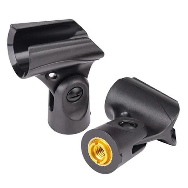 4 stk. Universal Mikrofonklipsholder med 5/8 tommers hann til 3/8 tommers hunn mutteradaptere