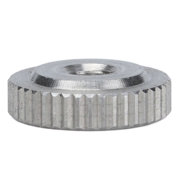 10 STK M3/M4/M5/M6 Flat Riflet Mutter 304 Rustfritt Stål Riflet Flat Hode Gjennomgående Hull Håndstrammingsmutter [M4]