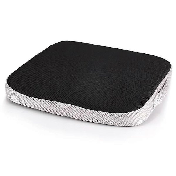 Sædehynder til kontorstole, memory foam sædehynde med bærehåndtag (sort/grå)