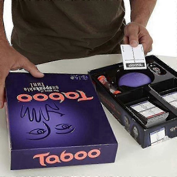 Taboo Spil Klassisk Timeglas Timing Familie Brætspil