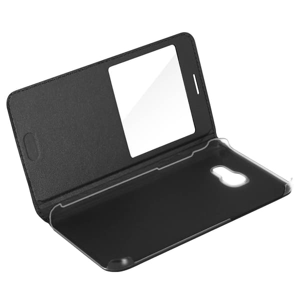 Clear View Cover til Galaxy A5 2017 Ultratynd - Sort