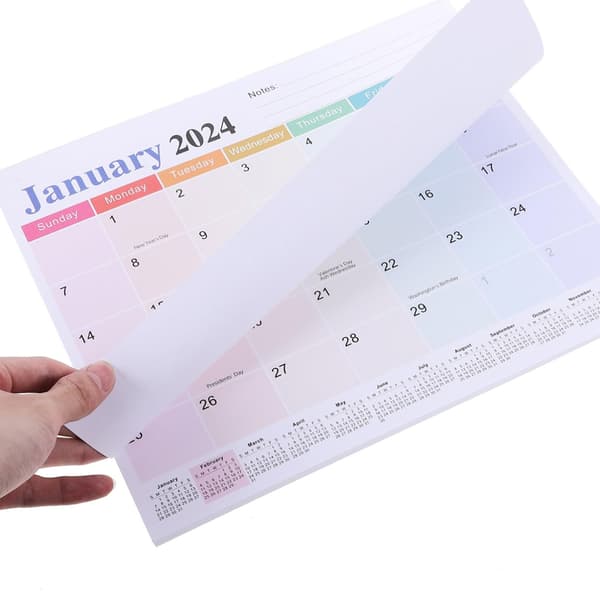 Magnetisk kalender 2025 til juni 2026 - Engelsk