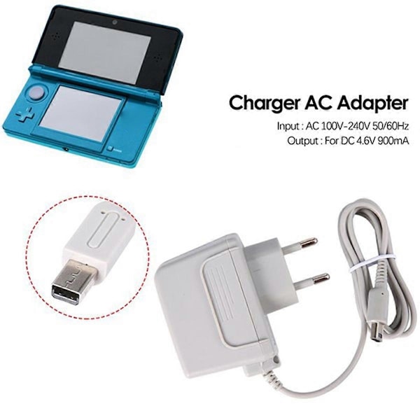 Laddare AC-adapter för Nintendo För Nya 3DS XL LL För DSi DSi XL 2DS 3DS 3DS XL EU-KONTAKT